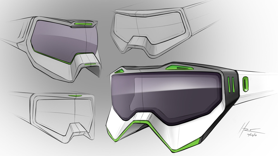 Ski Goggles 1125 Sketch